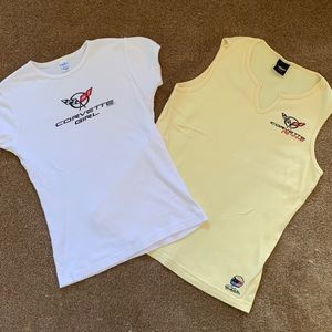 2 Corvette Sleeveless & Cap-Sleeve Cotton T-Shirts